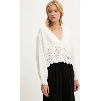 Dámská košile Bavlněná košile Answear.LAB dámská, bílá barva, relaxed FT1021 00X, vel. M