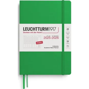 Diář Academic Week Planner 2026 Medium (A5) 18 Months Spring Leaf