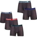 5PACK pánské boxerky Benysøn černé (7124) XXL