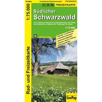 Südlicher Schwarzwald - Rad- und Freizeitkarte - GeoMap