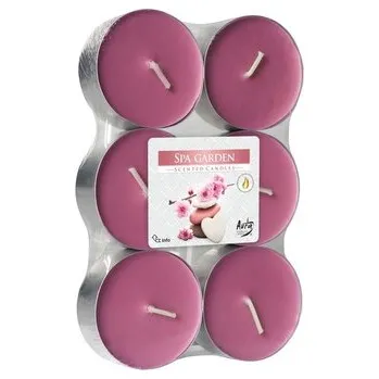 Svíčka Svíčka čajová vonná maxi 6 ks - lázeňská zahrada