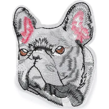 Nášivka Nažehlovačka pes, barva 2 šedá