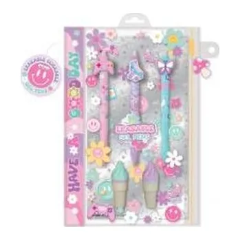 Set školních potřeb Długopisy wymazywalne żelowe buźki