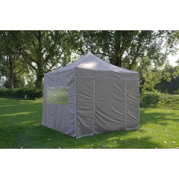 Zahradní altán Mikel Nůžkový stan 3x3m - kompletní set, XS serie 40HEX-ST, šedá tmavá