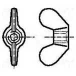 Matice křídlová M12 1,75 ocel Povlak zinek BN 208 DIN 315