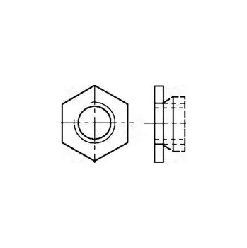 Matice Matice šestihranná M4 nerezavějící ocel A1 7,9mm BN 642