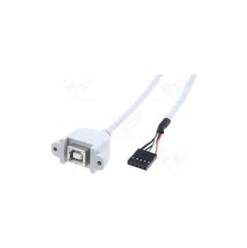 Datový kabel Adaptér USB 2.0 USB B zásuvka, kolíkový konektor 5pin 1,5m