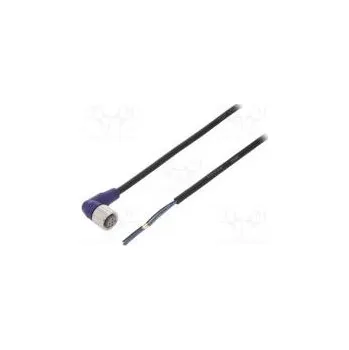 Připojovací kabel M12 PIN 3 úhlový 5m zástrčka 0,8A -10÷65°C