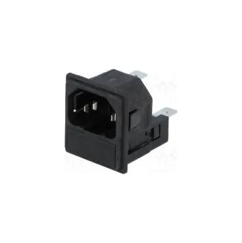 Elektrická zásuvka Konektor napájecí AC zásuvka vidlice 10A 250VAC IEC 60320