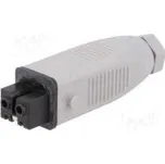 Konektor hranatý ST zástrčka zásuvka PIN 2 pocínovaný IP54