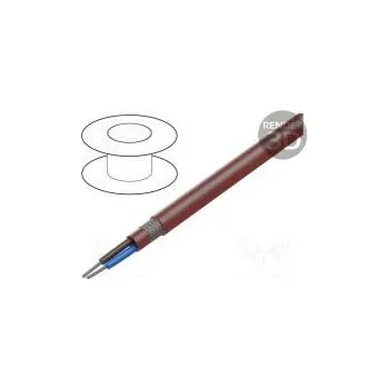 elektrický kabel Vodič SiHF-C-Si Cu lanko 2x1mm2 silikon hnědo-červená