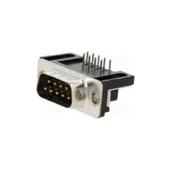 Elektrická zásuvka D-Sub PIN 9 zásuvka vidlice lisované kontakty úhlové 90° THT