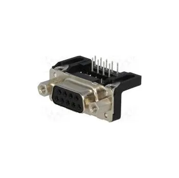 Elektrická zásuvka D-Sub PIN 9 zásuvka zásuvka se šroubem se závitem úhlové 90°