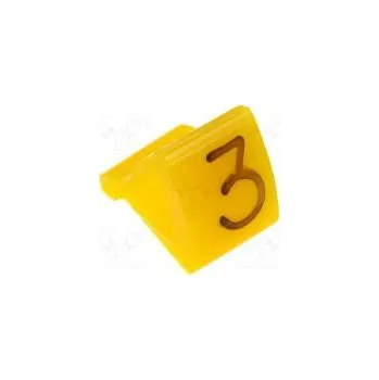 Kabelové značky pro kabely a vodiče Symbol štítku 3 H 7mm