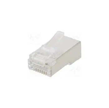 Počítač Zástrčka RJ45 Kat 6a stíněný zlacený Uspořádání výv 8p8c