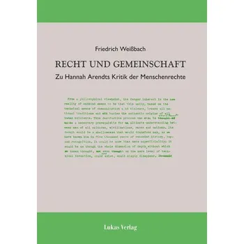 Recht und Gemeinschaft - Weißbach, Friedrich