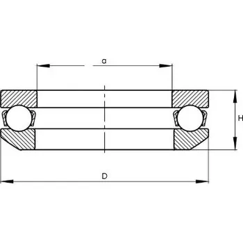 Dílna 53312 SKF Axiální kuličkové ložisko s kulovou dosedací plochou