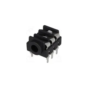 Elektrická zásuvka Zásuvka Jack 3,5mm zásuvka stereo s vypínačem THT