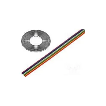 elektrický kabel Vodič plochý kabel licna Cu 8x0,22mm2 PVC 150V 50m