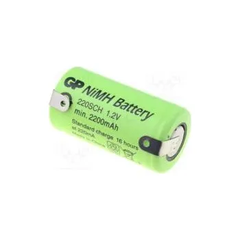 Článková baterie Akum Ni-MH SubC 1,2V 2200mAh pájecí očka Ø23x43mm
