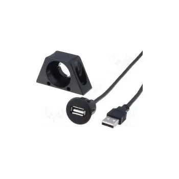 Elektrická zásuvka Prodlužovací kabel USB A zásuvka 2m USB 2.0