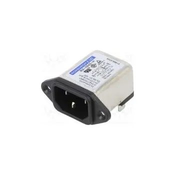 Elektrická zásuvka Konektor napájecí AC zásuvka vidlice 6A 250VAC IEC 60320