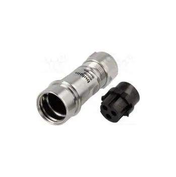 Elektrická zásuvka Konektor kulatý zástrčka zásuvka PIN 3 bez kontaktů na kabel