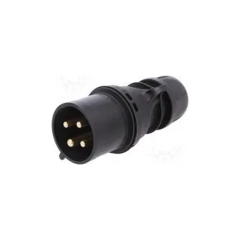 Elektrická zásuvka Konektor napájecí AC třífázové zástrčka vidlice 32A 400VAC