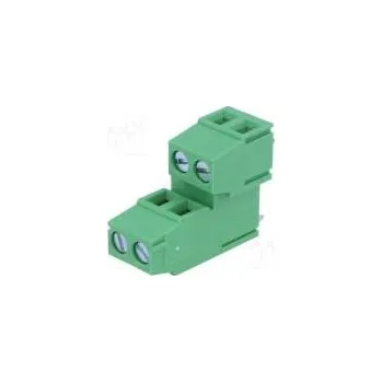 Elektrický konektor Svorkovnice do plošného spoje úhlové 90° 5mm póly 4 na PCB