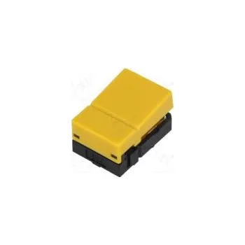 Switch Switch keypad Pos 2 SPST-NO 0.05A/24VDC yellow THT 1.27N