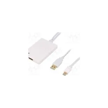 Video kabel Adaptér DisplayPort 1.1a bilá