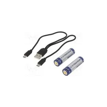Článková baterie Akum Li-Ion 14500,AA 1,5V 1950mAh Ø14,2x50,2mm Poč.akum 2