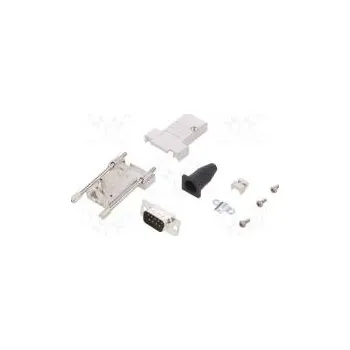 Elektrická zásuvka D-Sub PIN 9 zástrčka vidlice stíněný,lisované kontakty přímý