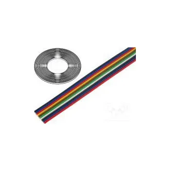 elektrický kabel Vodič plochý kabel licna Cu 10x0,35mm2 PVC 150V 50m