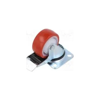 Pojezdové kolečko Pojezdové kolo Ø 80mm W 32mm H 105mm otočné s brzdou 150kg