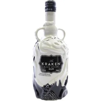Rum The Kraken Black Spiced Black and White Ceramic LE 40% 0,7 l (holá láhev)hev)