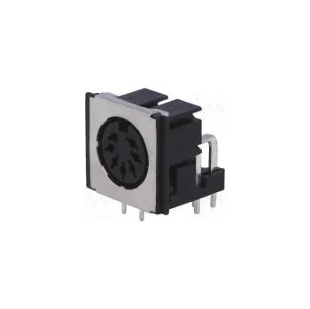 Elektrická zásuvka Zásuvka DIN zásuvka stíněný PIN 7 Uspořádání výv 270° THT