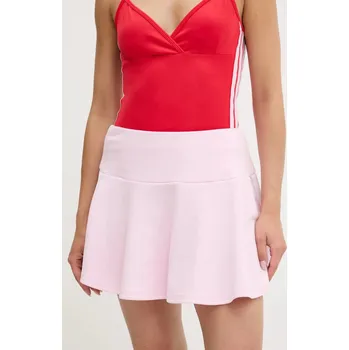 Dámská sukně Sukně adidas Coquette růžová barva, mini, áčková, JM1921 03X, vel. XS