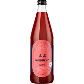 Energetický nápoj LOKLOK Kombucha Malina lahev 330 ml 330 ml