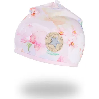 Módní doplněk Čepice podšitá Outlast® - sv.růžová květy/růžová baby - Velikost 3