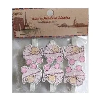 Set školních potřeb Klamerki ozdobne niemowlęce 6szt (pl, 2000, Galeria Hobby)