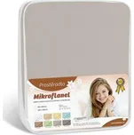 Prostěradlo Mikroflanel - světle šedá - 180x200 cm