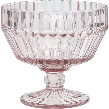 Sklenice FORTESSA Archie Miska na stopce, skleněná, objem: 0,30 litru, výška: 100 mm, růžová
