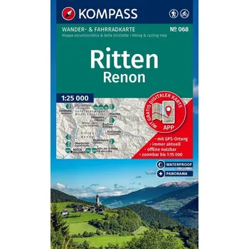 KOMPASS Wanderkarte 068 Ritten / Renon 1:25.000