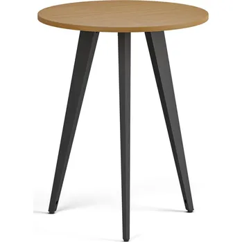 Psací stůl B2B Partner Konferenční stůl PRIMO VIBE, průměr 60 cm, černá podnož, buk