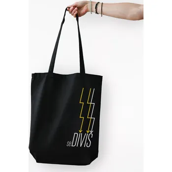 Nákupní taška CityZen - DIVIŠ Bavlněná taška černá seDiviš