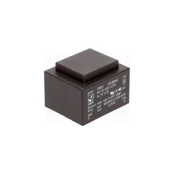 Transformátor Transformátor zalévaný 6VA 230VAC 12V 500mA PCB 200g