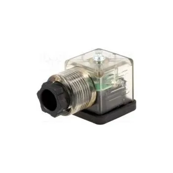 Elektrická zásuvka Konektor pro ventily zástrčka formát A 18mm zásuvka PIN 3