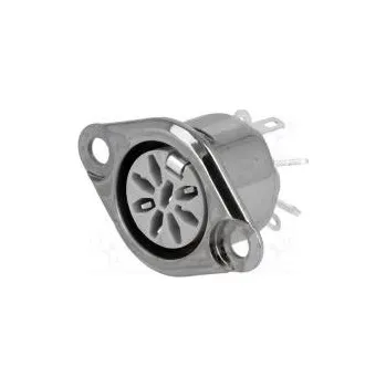 Elektrická zásuvka Zásuvka DIN zásuvka PIN 8 Uspořádání výv 270° pájení 34V 2A