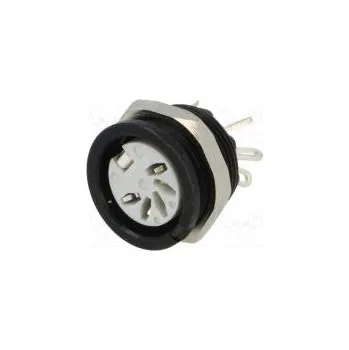 vypínač a zásuvka Zásuvka DIN zásuvka PIN 5 Uspořádání výv 180° pájení 34V 2A